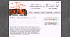 Desktop Screenshot of donewelltrailer.com